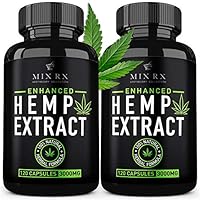 Algopix Similar Product 19 - 2 Pack  240 Pills Hemp Oil Capsules
