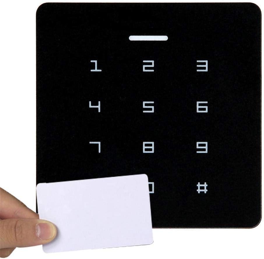User entering a password on the keypad