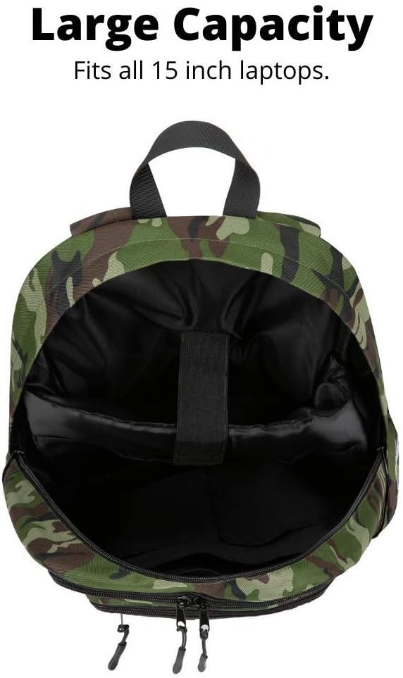 Super Real Bluetooth Speaker Backpack with 20-Watt Speakers & Subwoofer for Parties/Festivals/Beach/. Rechargeable, Works with iPhone & Android (Camouflage, Latest Premium Edition)