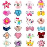 Ungiftig & Sicherheit: Diese Kinderringe sind aus Acryl, bleifrei und nickelfrei. Es wird mit einem Klebestift geliefert. Wenn die Verzierung auf dem Ring abfällt, können Sie den Klebestift verwenden, um ihn erneut einzufügen, aber bitte halten sie es von kindern fern.