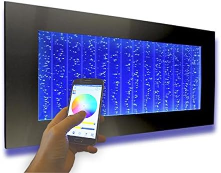 Bubble Panel Wall Mount Hanging Water Fountain 500WM Bublewall (Black with Smartphone Controller)