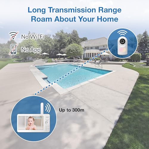VTech VM7467 Baby Monitor with 7" LCD Screen,Remote Pan Tilt Zoom,178° Wide-Angle View,Soothing Sounds and Lullabies,Multi-Colour Night Light,2-Way Talk,Temperature Sensor,No Need Wi-Fi Network - Image 14