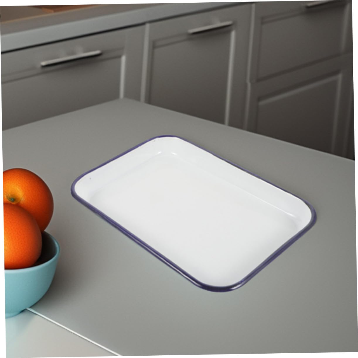 Bandejas Rectangulares Esmaltadas 20x30 Cm y 24x34 Cm Sartenes Para Horno Antiadherentes Duraderas Aptas Lavavajillas Para Hornear Asar Cocina Hogar 2 Piezas