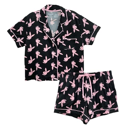 Playboy Women's Amazon Exclusive Pajama Lounge Sets in Silky Satin, Soft Jersey & Cotton Fabrications