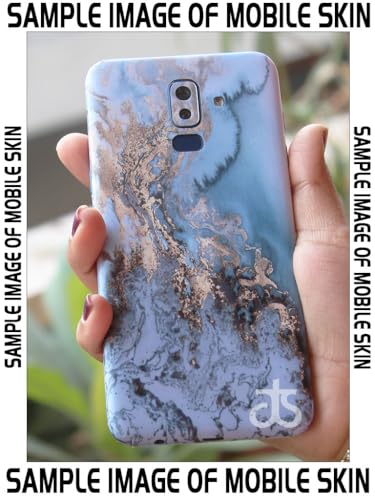 Image of AtOdds - Full Body Back Screen Guard Protector Film - Lamination Wrap Skin Sticker Compatible with REDMI 12 (5G) | Scratchproof Matte Finish (Design - Blue Marble)