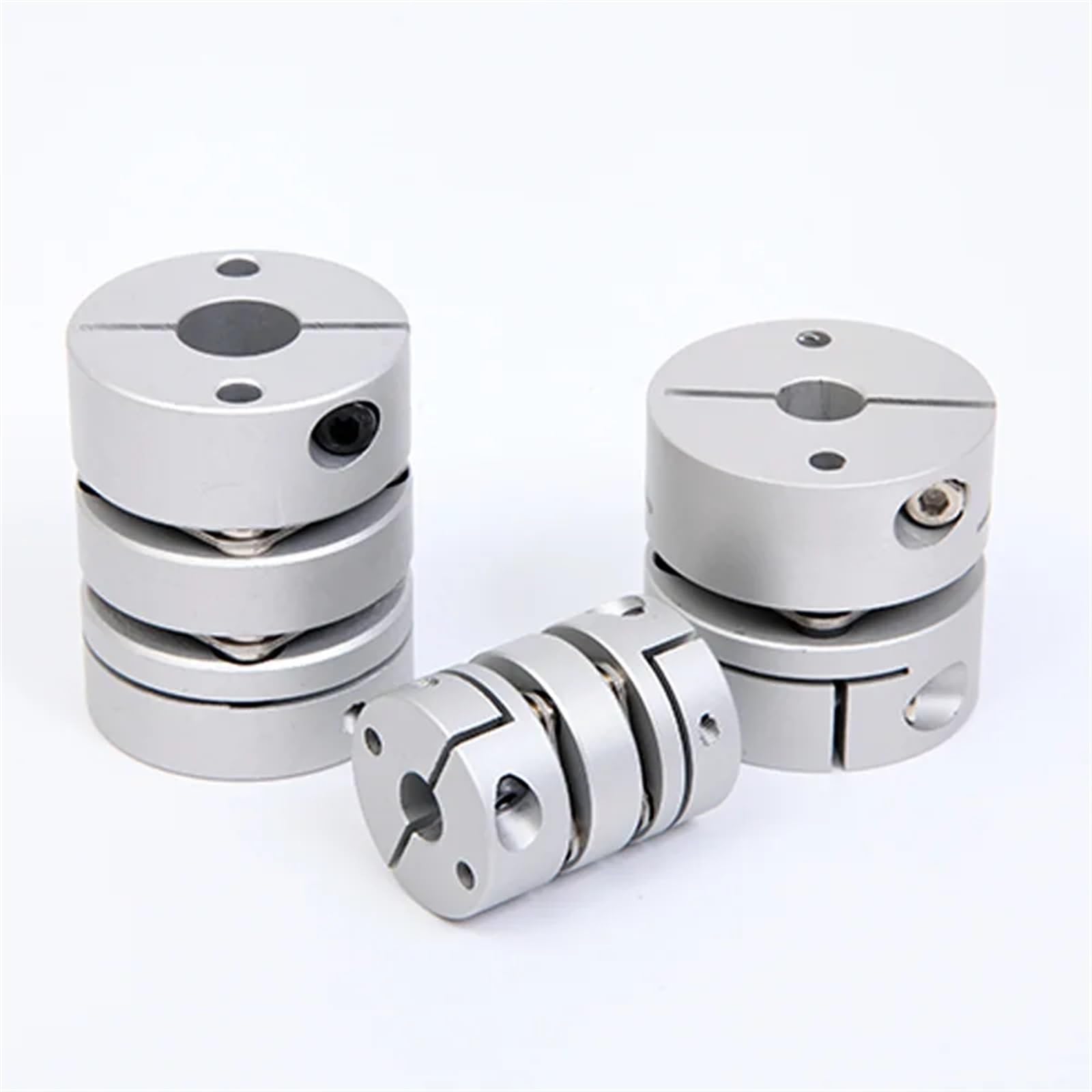 Giunto di serraggio rigido in alluminio Accoppiatore flessibile for albero a doppia membrana D44L50 Accoppiamento for vite a ricircolo di sfere encoder motore passo-passo(9X14)