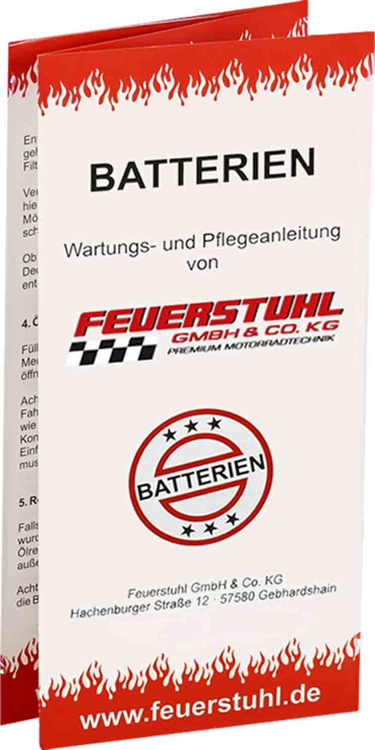 Batterie passend für Suzuki VS 1400 Intruder, 1987-2003 (VX51L), startklar | Gel, wartungsfrei, einbaufertig, auslaufsicher, von JMT, inkl. 7,50€ Batteriepfand