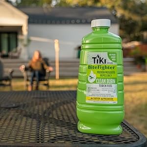 Tiki Brand 50oz Bitefighter Clean Burn Torch Fuel Less Soot and Smoke Torch Fuel Mosquito Repellent Citronella Fuel Clear 1223080  Cucciolini Doodles Tiki brand 50oz bitefighter clean burn torch fuel less soot and smoke torch fuel mosquito repellent citronella fuel clear 1223080   cucciolini doodles