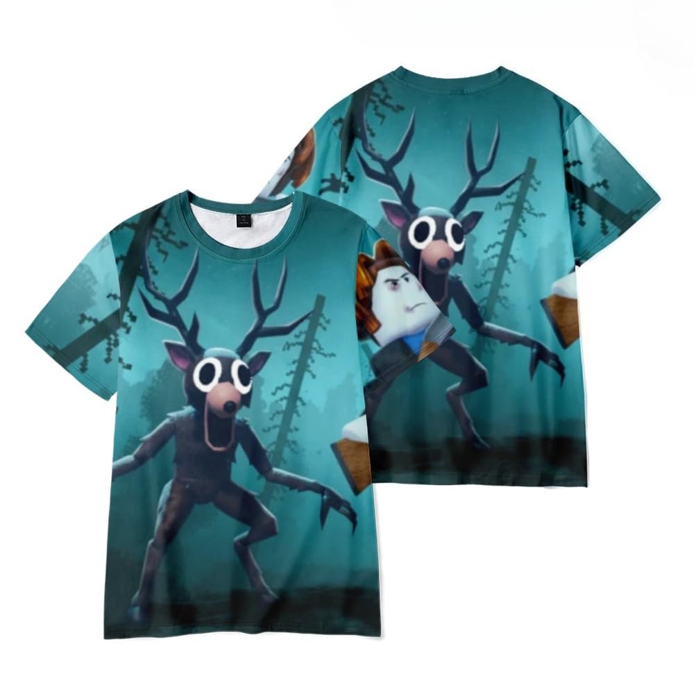 Hzsyc Boys F Kids 99 Nights In The Orest 3D Igure Printed Sweatshirt Shirt Or Ans Gift 99 Nights In The Orest T-Shirt (,11-12Years)