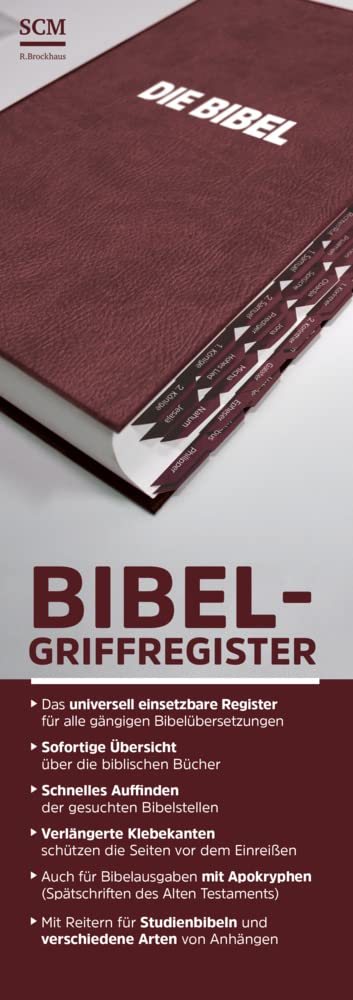 R.brockhaus Rot Bibel-Griffregister