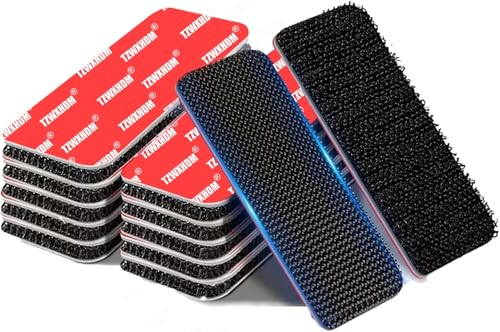 Heavy Duty Hook and Loop Strips with Super Adhesive Heat-Resistant & Waterproof Car Outdoor Indoor Use (1.23.2in*8Pcs)