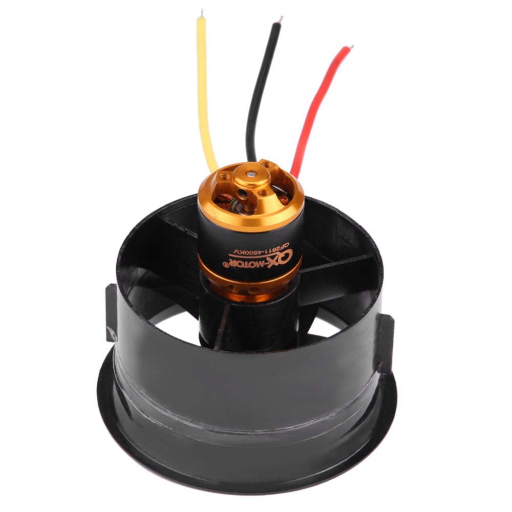 Dilwe Motore Aereo RC, 64 Condotti Kit di Motore Brushless 4500KV + Alimentazione dell' Adatto per Aeromobili Modello RC Fino a 1200g