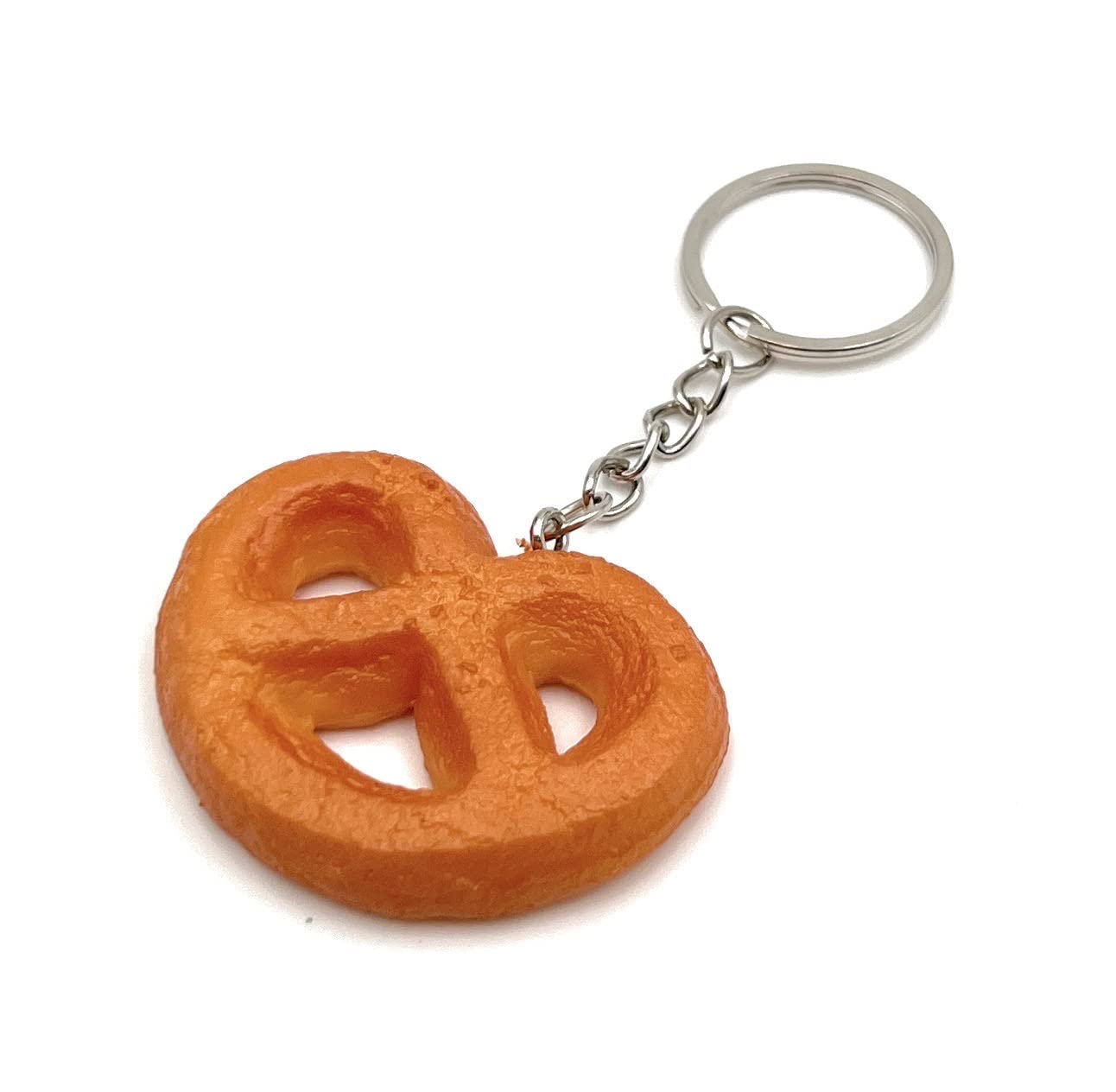 H-Customs Pretzel Oktoberfest Pastry Dough Keychain Pendant brown