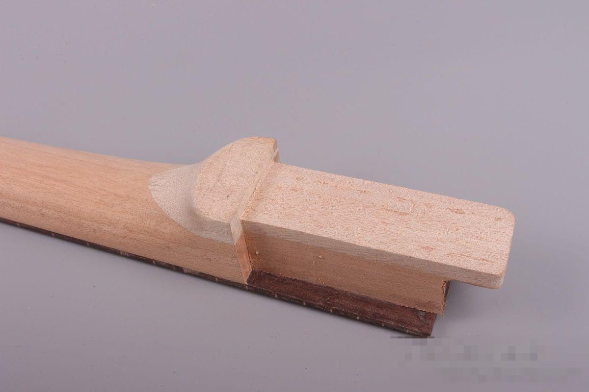 Electric Guitar Neck Blank 22 Fret 24.75 inch Mahogany Wood Paddle Head Rosewood Fretboard Guitar Neck Set in Unfinished Electric Guitar Neck Replacement DIY