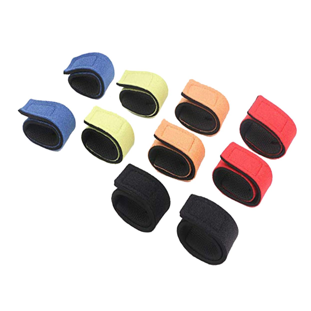 GOOHOCHY Rod Ties Fishing Rod Belts Set of 8 Elastic Fishing Rod Wraps Hook and Loop