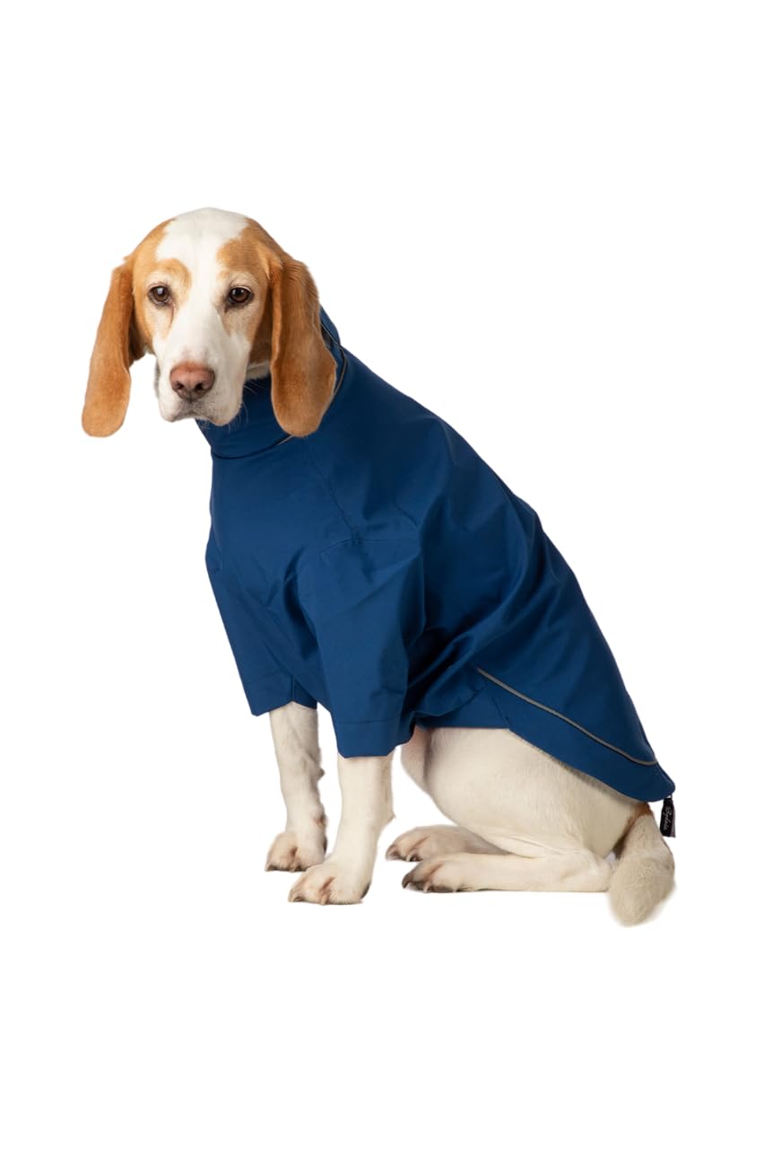 Dog Raincoat Waterproof Dog Coat Jacket Pet Puppy Clothes Dogs Jumper Rain Resistant Pets Rainwear (Blue, M) — image 1