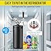 MRbrew 128oz Black Mini Keg Growler Portable Draft Beer Dispenser System Pressurized Stainless Steel Beer Growler Tap System Home Mini Kegerator, with Professional Beer Tap and CO2 Regulator