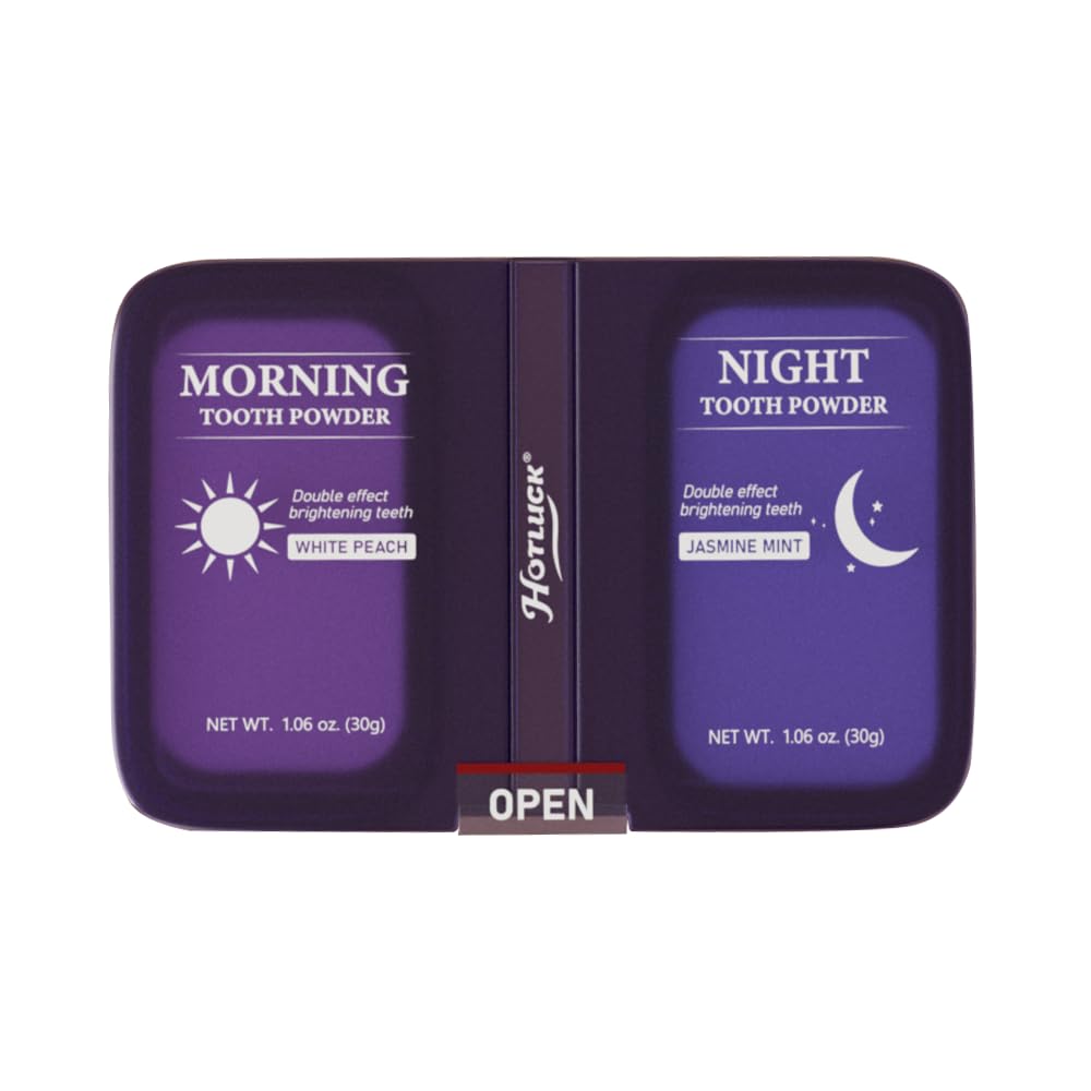 Hotluck Multi Care Tooth Powder | Fluoride Free | Hydroxyapatite Teeth Whitening Powder | 60g Two Flavors | Remineralization, Sensitive Relief for Adults Oral Care