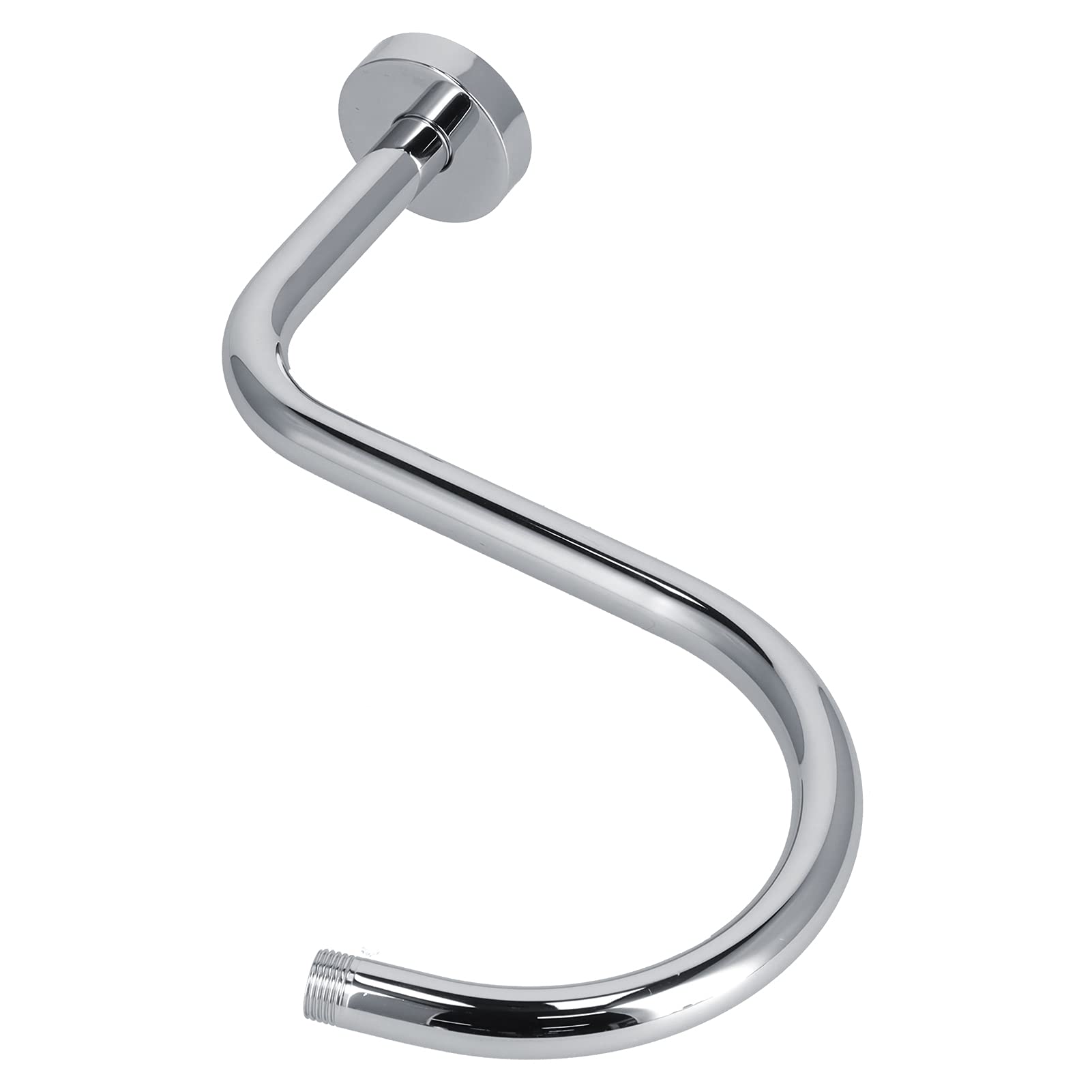 Braccio doccia per bagno, braccio doccia a collo di cigno, braccio doccia a forma di S, per accessorio da bagno(233 Placcatura)