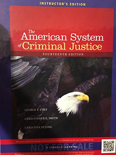The American System of Criminal Justice - Instr... 1285459105 Book Cover