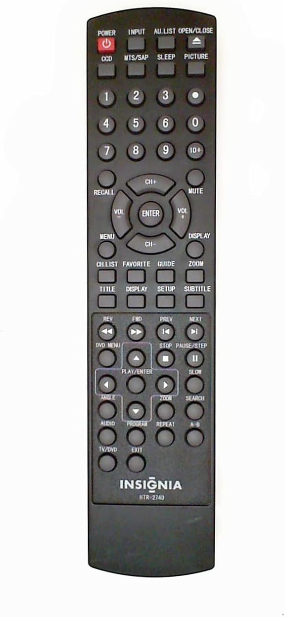 Insignia LCD TV/DVD Combo Remote Control TV562068 HTR