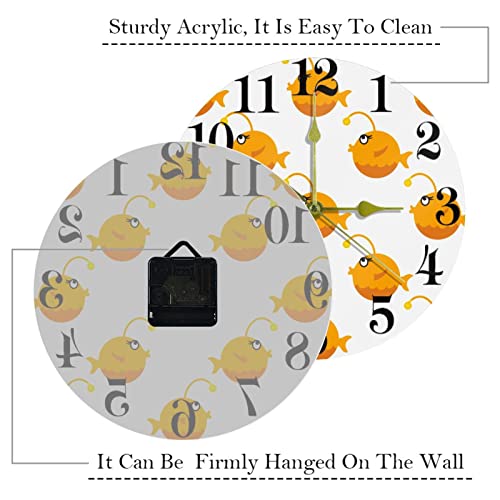 Horloge murale ronde à quartz silencieuse de couleur unie pour toute la maison - 4