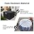 Fire Pit Cover Square 32 inch, Waterproof Heavy Duty Patio Gas Fire Table Cover, Fit 30 inch, 31 inch Fire pit Table Cover, Outdoor Fireplace Cover, Black…