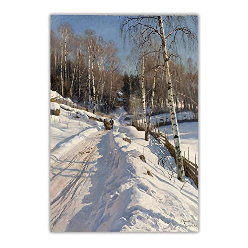 Kit peinture diamant Peder Mork Monsted Sleigh Ride broderie strass 5D 50x60 cm