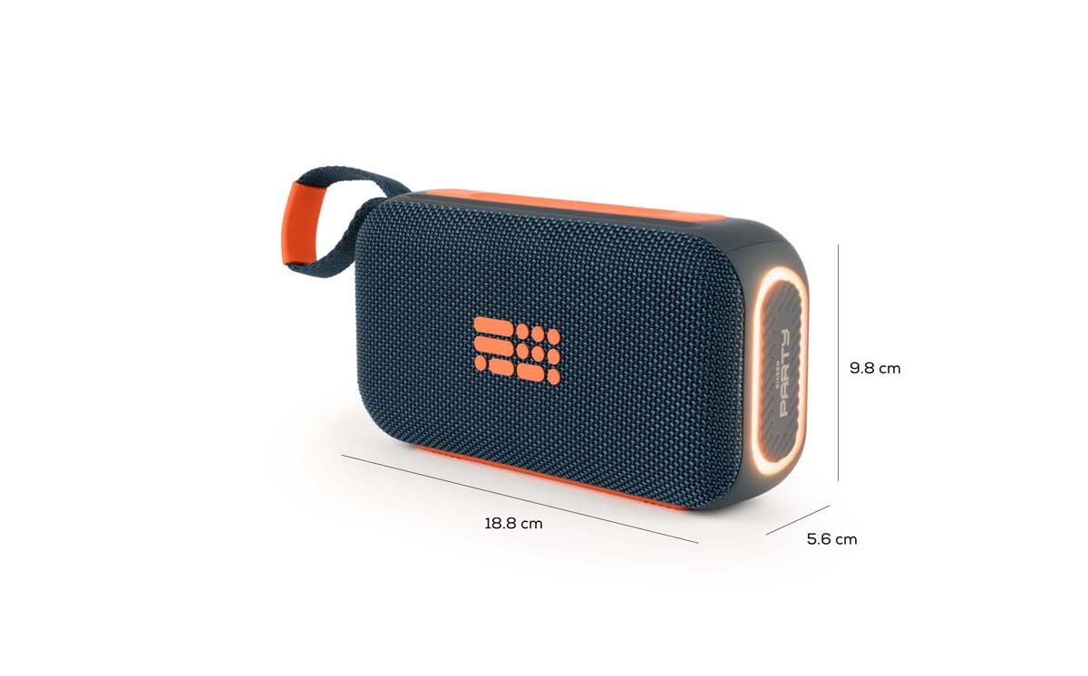 Altavoz Bluetooth luminoso - BIGBEN PARTY - Azul y naranja