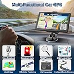 GPS Navigator for Car with Lastest 2024 Map, Free Lifetime Update, Car GPS Navigation System for Truck Commercial Drivers, Support Postcode POI Search, Voice Guidance, Speedcam Speedlimit Alerts, FM - Image 5