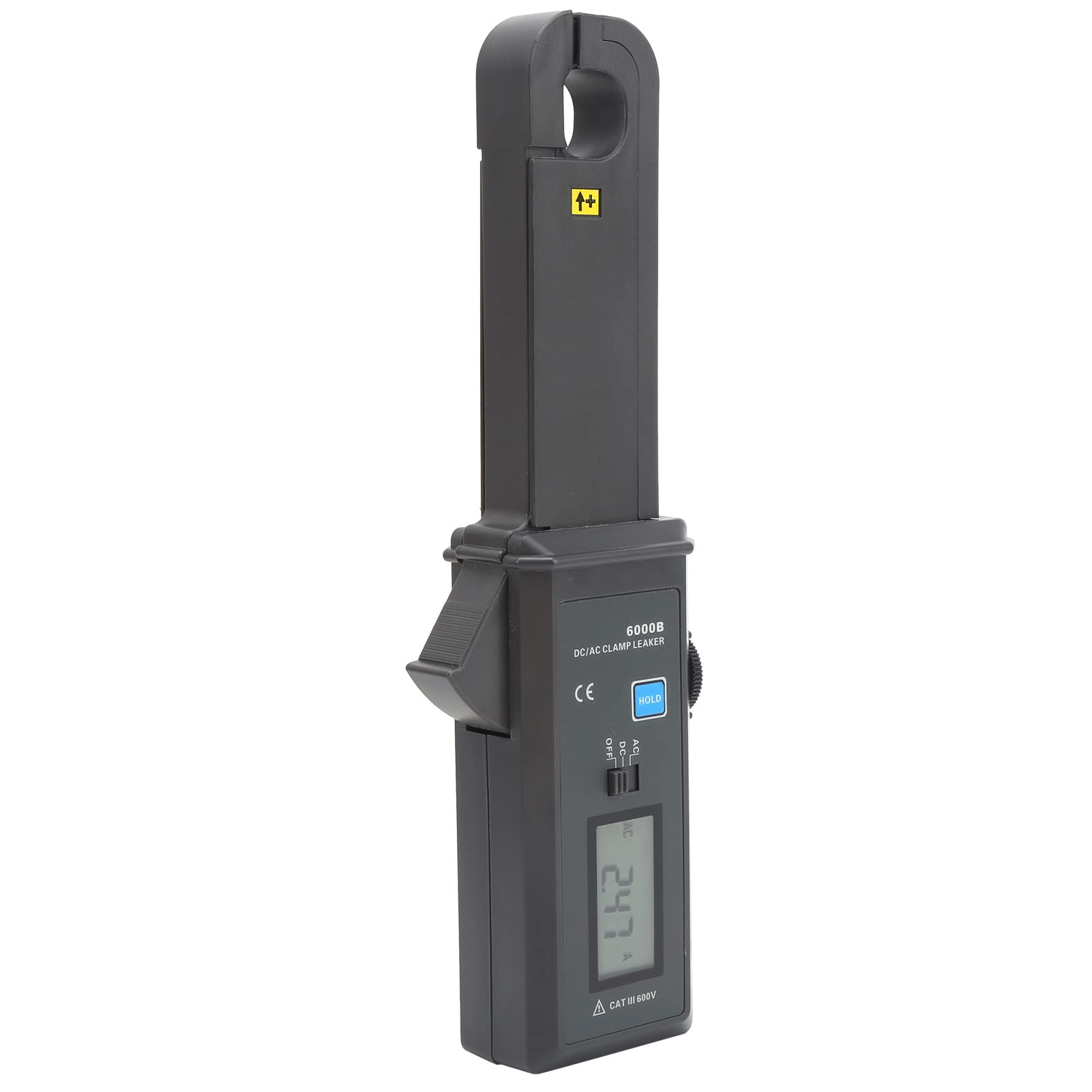 Pinza multímetro AC/fuga 6000B, fuga de pinza no automotriz, rango 0mA 60.0A con mandíbula fina, accesorio industrial para Automo Dark t urement