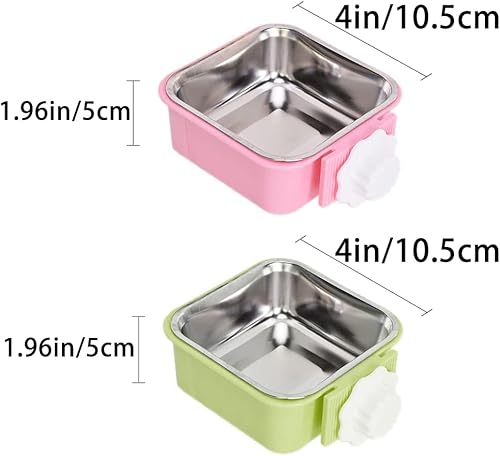Miniatura 2 de Cuenco extraíble de acero inoxidable para perros, cuencos extraíbles para alimentos y agua, tazones con soporte para pernos para gatos, cachorros,