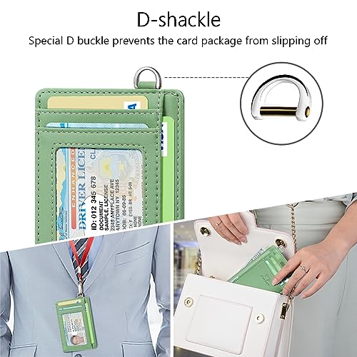 FurArt Slim Minimalist Wallet, Front Pocket Wallets, RFID Blocking, Credit Card Holder for Men & Women-Mint Green4