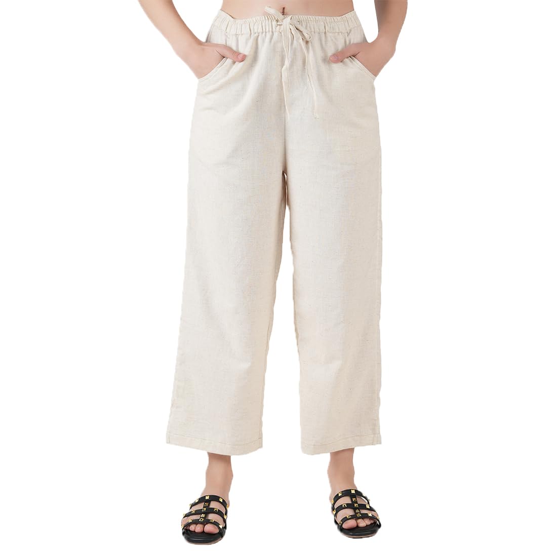 RAI SAHAB Trendy Womens Linen Loungwear Pyjama Pants-picture-20