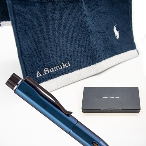 Amazon.co.jp: 【ハンカチ付き・刺繍あり・刻印あり】三菱鉛筆