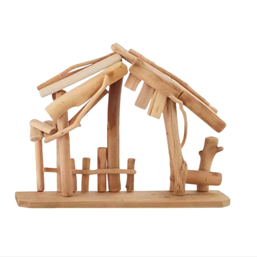 Super Idee Krippenstall Leere Hütte für Krippe Holzkrippe aus...