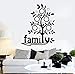 Pegatinas De Pared Familia Tatuajes De Pared Palabras Árbol Genealógico Vinilo Pegatinas De Ventana Dormitorio Sala De Estar Casa Decoración Interior Arte Creativo Mural 42X51Cm