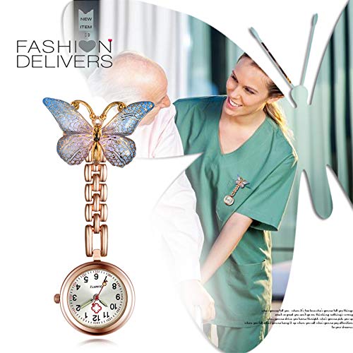 Image of Aroncent Nurse Fob Watch Collection: Medical Professional Lapel Pin-On Pocket Watches with Second Hand - Various Styles and Colors for Healthcare Workers