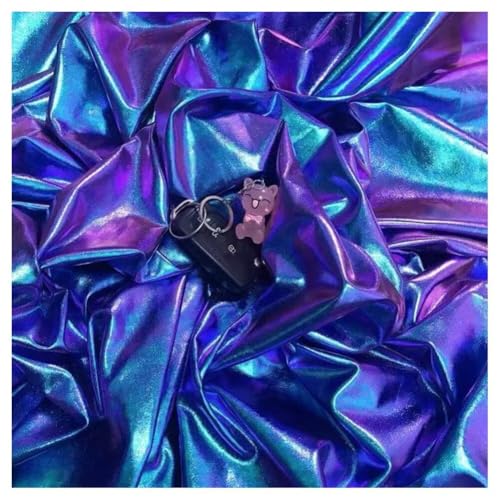 Tissu de couture irisé souple de 1,5 x 3 m pour tenues de soirée