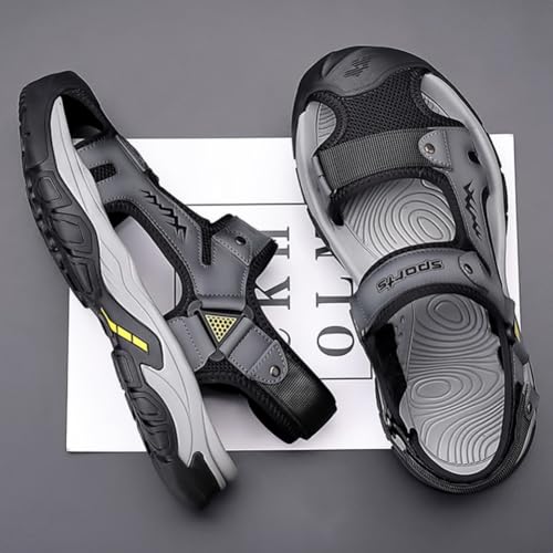 Summer Baotou Sandals Men Non slip Hiking Breathable Outdoor Water wading Sports Leisure Beach Shoes2