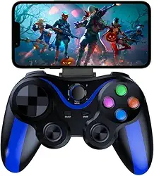 Controle de Jogo Gamepad para Celular, Joystick Wireless, Bluetooth, Android, PC