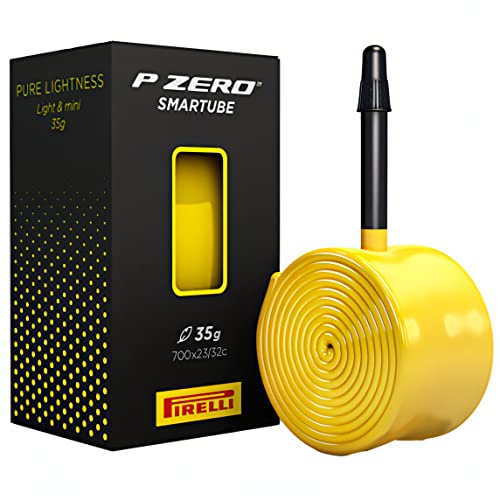 PIRELLI Camera P Zero SMARTUBE 700 x 23/32-80 mm, Sport, Yellow w/Black Valve (Multicoloured), One Size