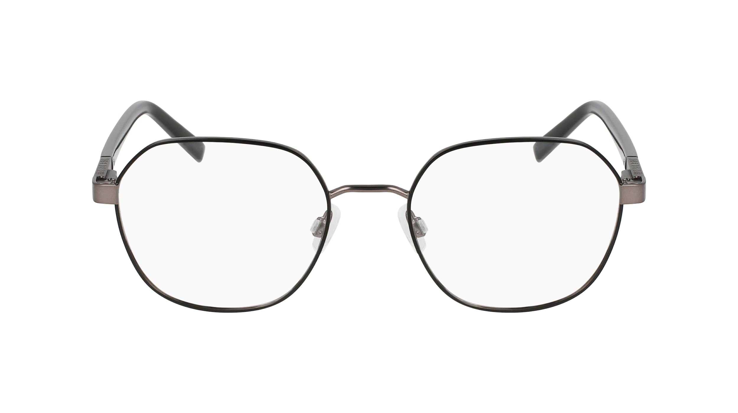 Nautica Brille mit Sehstärke für Herren optional mit Sonnenbrillentönung oder Blaulichtfilter, Rund, gefertigt aus Metall (inklusive Brillenetui)