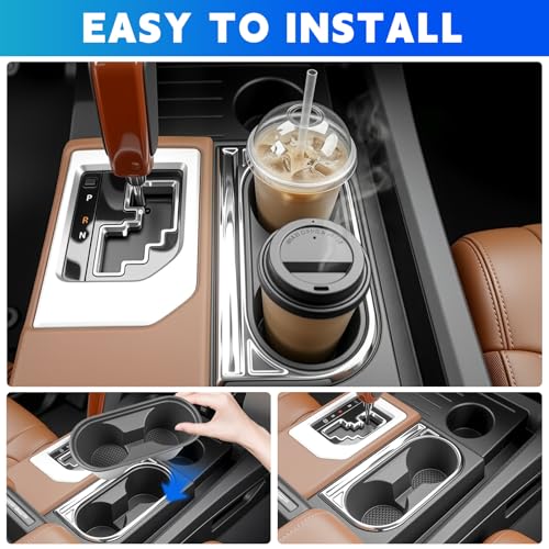 Inserto para portavasos compatible con Toyota Tundra 2014-2021 miniatura 3