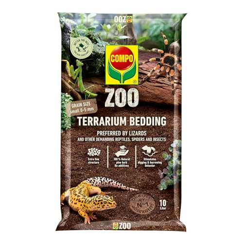 COMPO Zoo Sustrato Universal para terrarios 10 litros con granulometría Fina, 0-5 mm