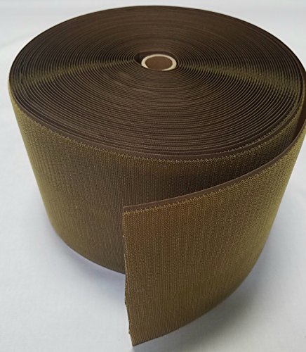 6" Coyote Brown SEW-ON Hook and Loop Fastener - Hook Side ONLY - 1 Yard
