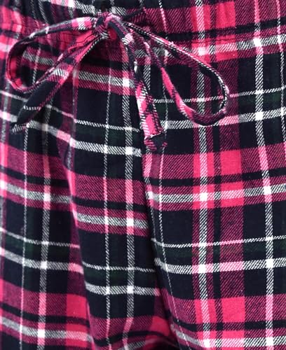 Andrew Scott Women's Flannel Sleep Pants| Lounging PJ Drawstring Pants | Multi Packs & Colors4