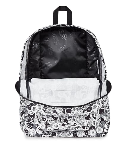 Image of JanSport SuperBreak One Backpack - Durable, Lightweight Bag with 1 Main Compartment, Front Utility Pocket with Built-in Organizer, Premium Backpack, Doodle Dots
