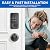 Fingerprint Door Lock Deadbolt with Handle Set – Smart Keyless Entry Lock with 5-in-1 Unlock, Keypad Lock with AutoLock, App Control – Easy DIY Installation for Home & Rental Security (Metal Black)