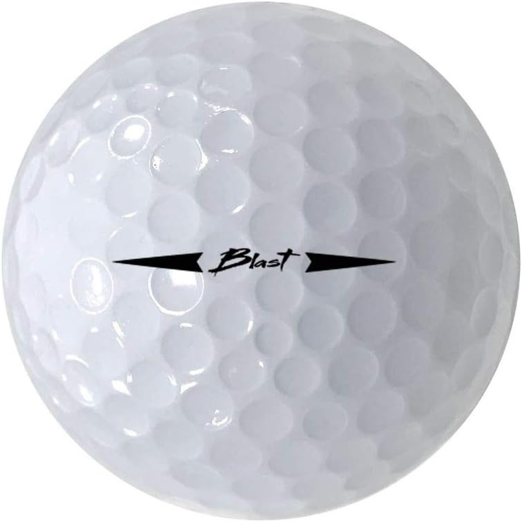 1 Dozen (12 Balls) Non-Licensed Blast Golf Balls - Overwhelming Distance B-H2W